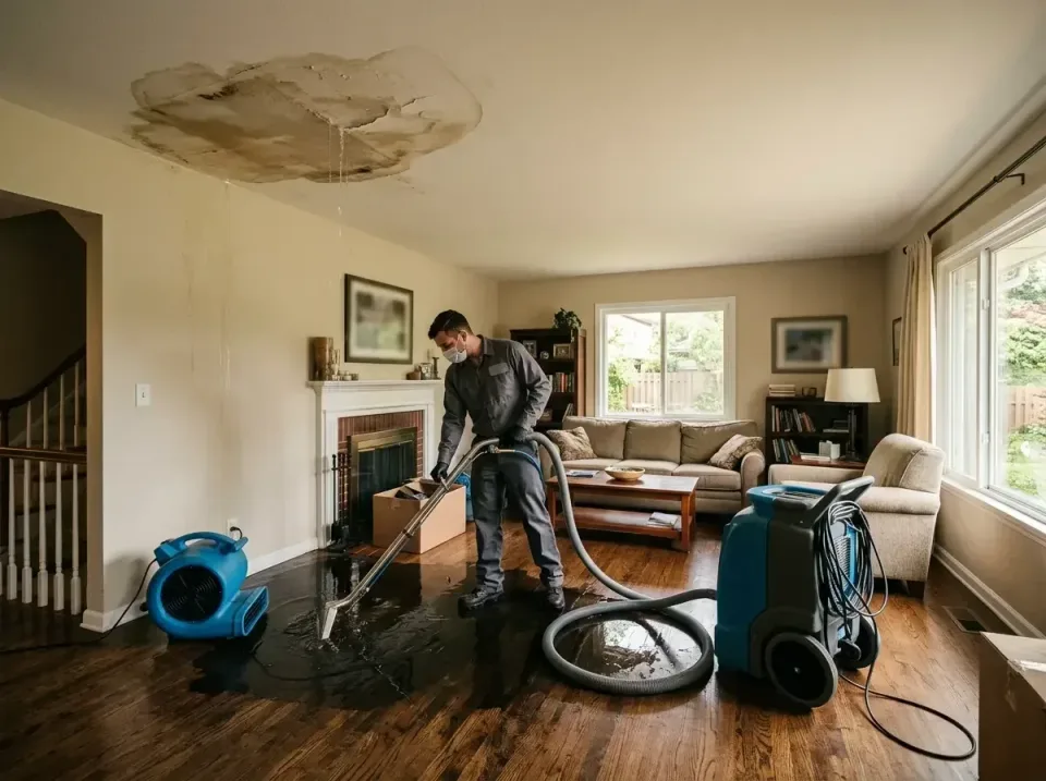 attic-pipe-burst-ceiling-drip-008 — frequently asked questions, Water Damage Restoration & Carpet Care in Stirling, NJ